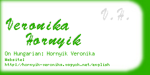 veronika hornyik business card